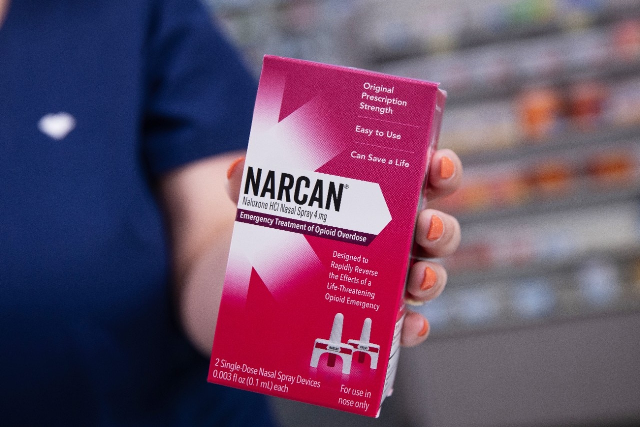 OTC Narcan CVS Pharmacy close up